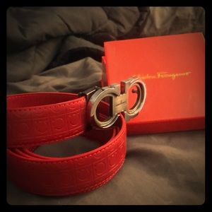 Salvatore Ferragamo belt (red)